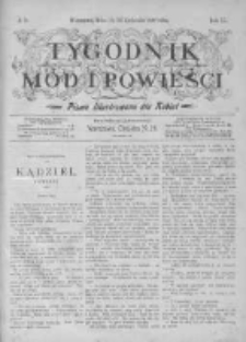 Tygodnik Mód i Powieści. Pismo ilustrowane dla kobiet z dodatkiem Ubiory i Roboty 1898 II, No 18
