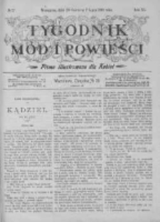 Tygodnik Mód i Powieści. Pismo ilustrowane dla kobiet z dodatkiem Ubiory i Roboty 1898 II, No 27