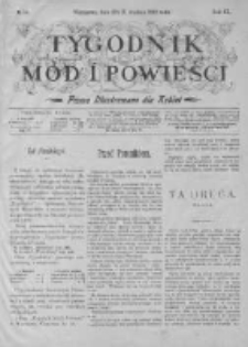 Tygodnik Mód i Powieści. Pismo ilustrowane dla kobiet z dodatkiem Ubiory i Roboty 1898 IV, No 53