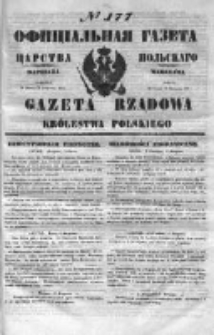 Gazeta Rządowa Królestwa Polskiego 1851 III, No 177