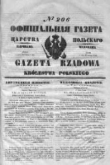 Gazeta Rządowa Królestwa Polskiego 1851 III, No 206