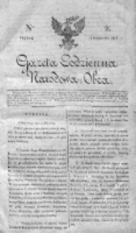 Gazeta Codzienna Narodowa i Obca 1818 IV, Nr 2