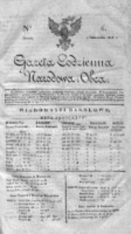 Gazeta Codzienna Narodowa i Obca 1818 IV, Nr 6