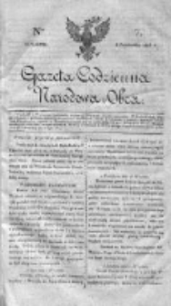 Gazeta Codzienna Narodowa i Obca 1818 IV, Nr 7