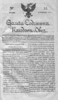 Gazeta Codzienna Narodowa i Obca 1818 IV, Nr 11