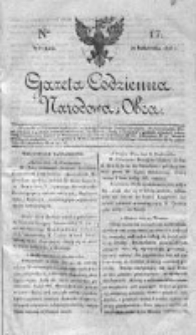 Gazeta Codzienna Narodowa i Obca 1818 IV, Nr 17