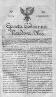 Gazeta Codzienna Narodowa i Obca 1818 IV, Nr 18