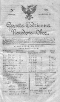 Gazeta Codzienna Narodowa i Obca 1818 IV, Nr 19