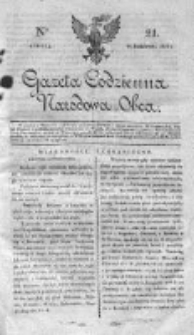 Gazeta Codzienna Narodowa i Obca 1818 IV, Nr 21