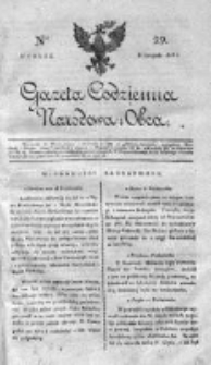 Gazeta Codzienna Narodowa i Obca 1818 IV, Nr 29