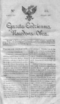 Gazeta Codzienna Narodowa i Obca 1818 IV, Nr 33
