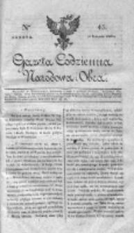 Gazeta Codzienna Narodowa i Obca 1818 IV, Nr 45