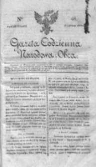 Gazeta Codzienna Narodowa i Obca 1818 IV, Nr 46