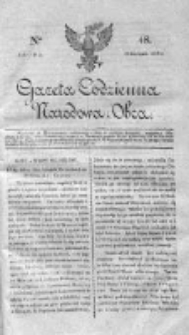 Gazeta Codzienna Narodowa i Obca 1818 IV, Nr 48