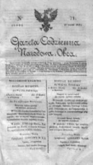 Gazeta Codzienna Narodowa i Obca 1818 IV, Nr 71