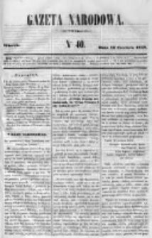 Gazeta Narodowa 1848 I, Nr 40