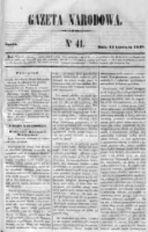 Gazeta Narodowa 1848 I, Nr 41