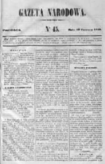 Gazeta Narodowa 1848 I, Nr 45