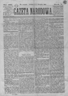 Gazeta Narodowa 1866 III, Nr 185