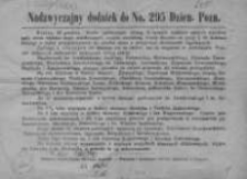 Dziennik Poznański 1864 IV. Nadzwyczajny dodatek do numeru 295