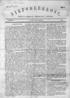 Niepodległość. Dziennik polityczny, ekonomiczny i naukowy 1863 III, Nr 4