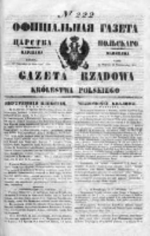Gazeta Rządowa Królestwa Polskiego 1850 IV, Nr 222