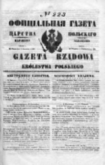 Gazeta Rządowa Królestwa Polskiego 1850 IV, Nr 223