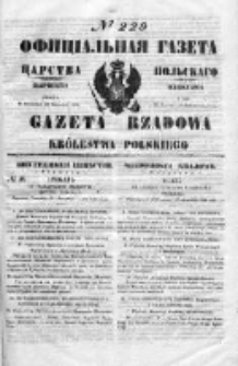 Gazeta Rządowa Królestwa Polskiego 1850 IV, Nr 229