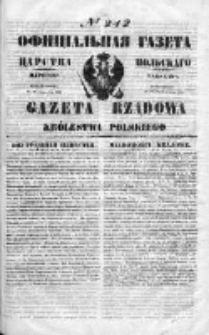 Gazeta Rządowa Królestwa Polskiego 1850 IV, Nr 242