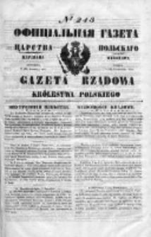Gazeta Rządowa Królestwa Polskiego 1850 IV, Nr 243