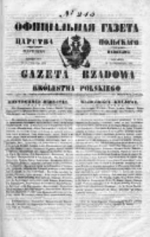 Gazeta Rządowa Królestwa Polskiego 1850 IV, Nr 245