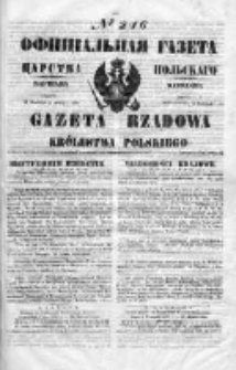 Gazeta Rządowa Królestwa Polskiego 1850 IV, Nr 246