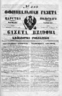 Gazeta Rządowa Królestwa Polskiego 1850 IV, Nr 249