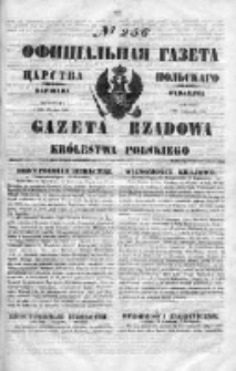 Gazeta Rządowa Królestwa Polskiego 1850 IV, Nr 256