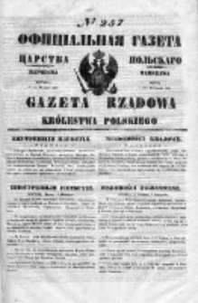 Gazeta Rządowa Królestwa Polskiego 1850 IV, Nr 257