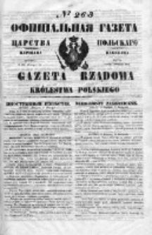 Gazeta Rządowa Królestwa Polskiego 1850 IV, Nr 263