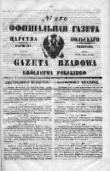 Gazeta Rządowa Królestwa Polskiego 1850 IV, Nr 270
