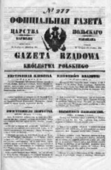 Gazeta Rządowa Królestwa Polskiego 1850 IV, Nr 277