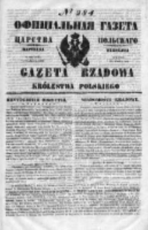 Gazeta Rządowa Królestwa Polskiego 1850 IV, Nr 284