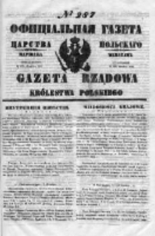 Gazeta Rządowa Królestwa Polskiego 1850 IV, Nr 287