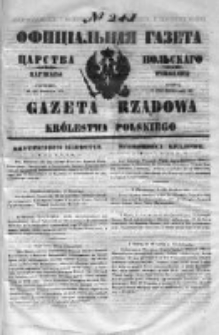 Gazeta Rządowa Królestwa Polskiego 1851 IV, nr 241