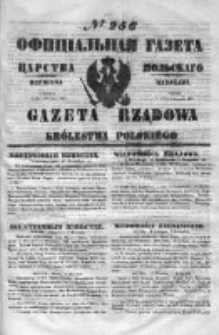 Gazeta Rządowa Królestwa Polskiego 1851 IV, nr 256