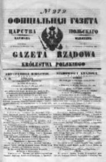 Gazeta Rządowa Królestwa Polskiego 1851 IV, nr 272
