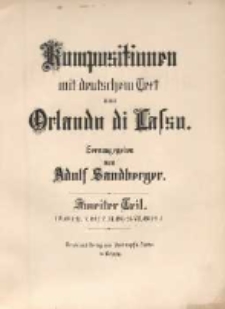 Kompositionen mit deutschem Text. T. 2