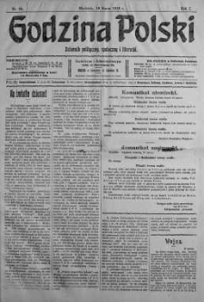 Godzina Polski : dziennik polityczny, społeczny i literacki 19 marzec 1916 nr 80