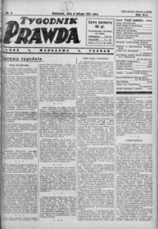 Tygodnik Prawda 6 luty 1927 nr 6