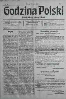 Godzina Polski : dziennik polityczny, społeczny i literacki 28 marzec 1916 nr 89