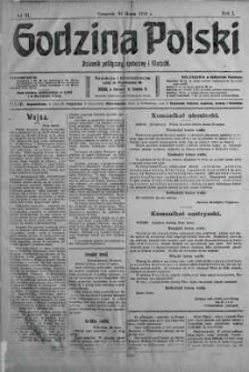 Godzina Polski : dziennik polityczny, społeczny i literacki 30 marzec 1916 nr 91