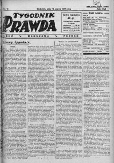 Tygodnik Prawda 13 marzec 1927 nr 11