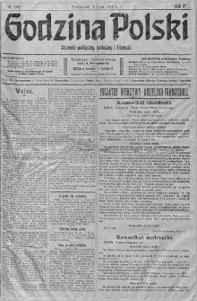 Godzina Polski : dziennik polityczny, społeczny i literacki 3 lipiec 1916 nr 183